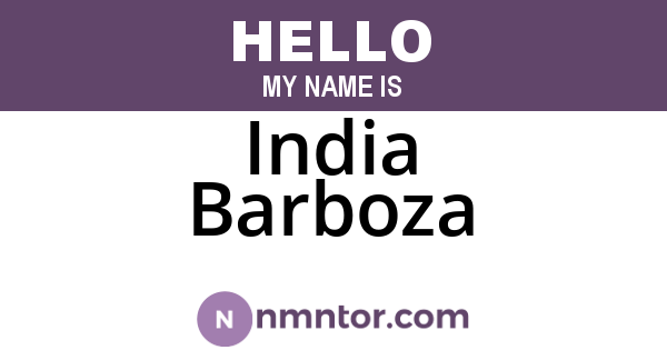 India Barboza