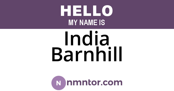 India Barnhill
