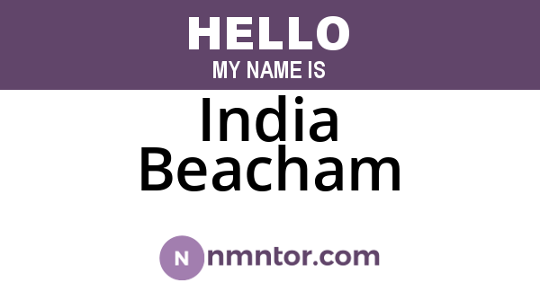 India Beacham