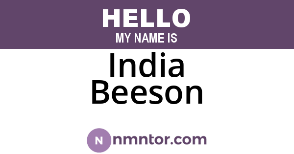 India Beeson