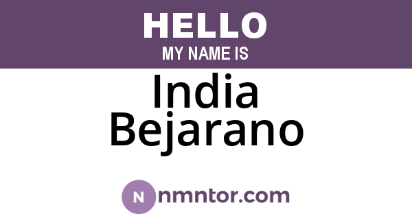 India Bejarano
