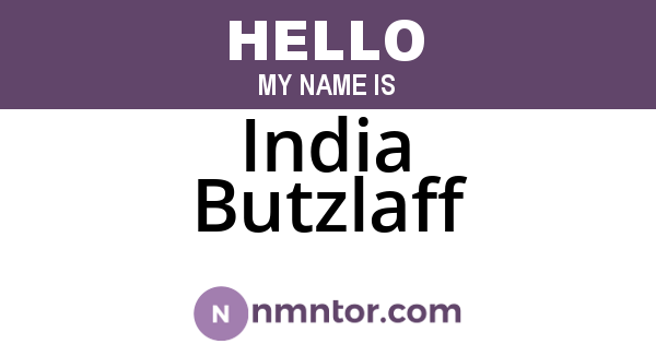 India Butzlaff