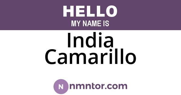 India Camarillo