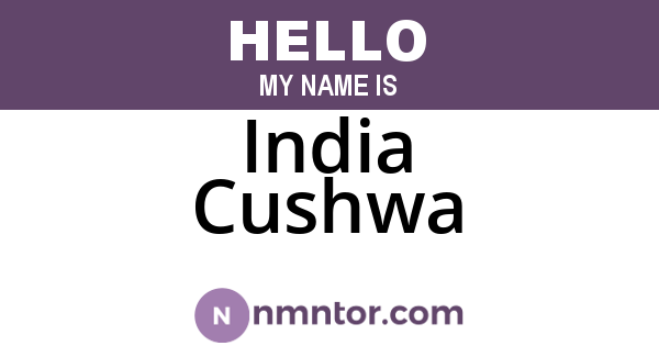 India Cushwa