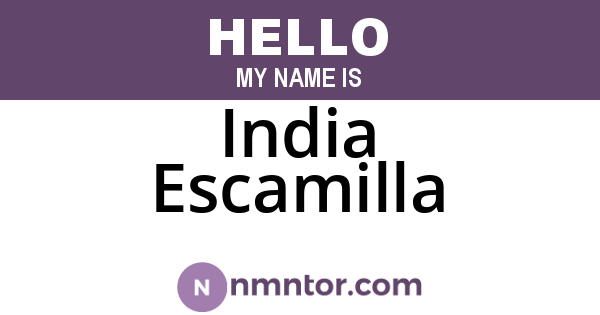 India Escamilla