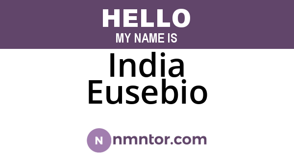 India Eusebio