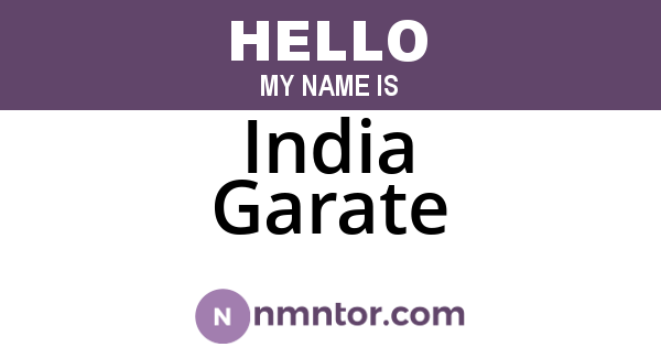 India Garate