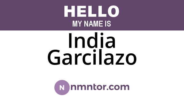 India Garcilazo