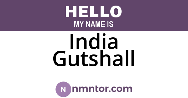 India Gutshall