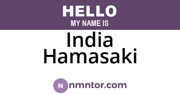 India Hamasaki