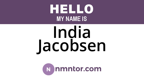 India Jacobsen