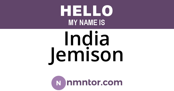 India Jemison