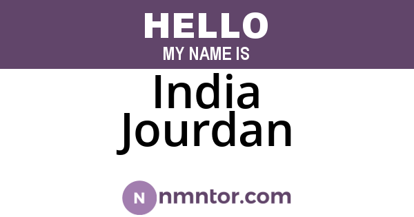 India Jourdan