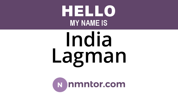 India Lagman
