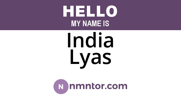 India Lyas