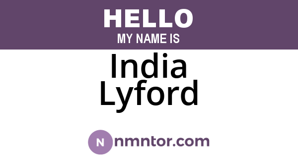 India Lyford