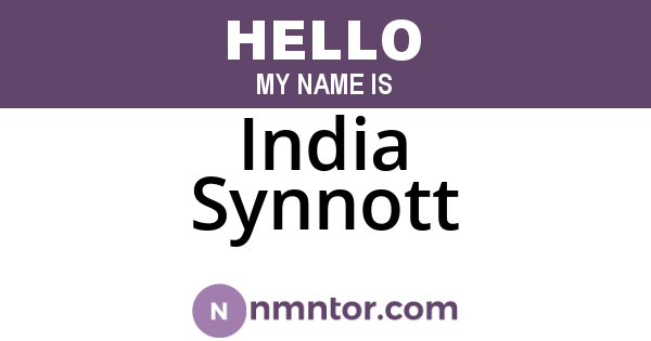 India Synnott