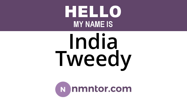 India Tweedy