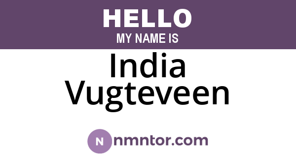India Vugteveen