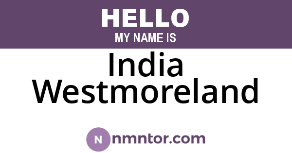 India Westmoreland