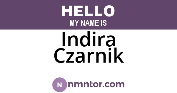Indira Czarnik