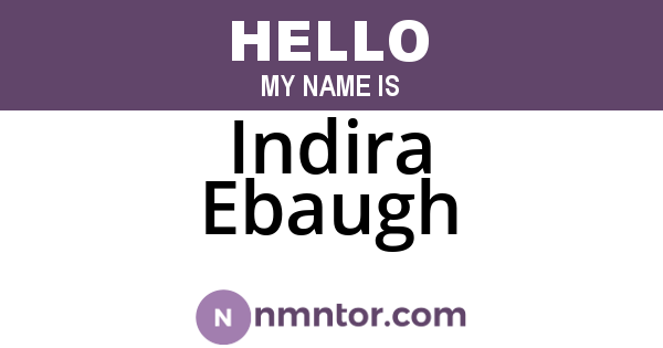 Indira Ebaugh