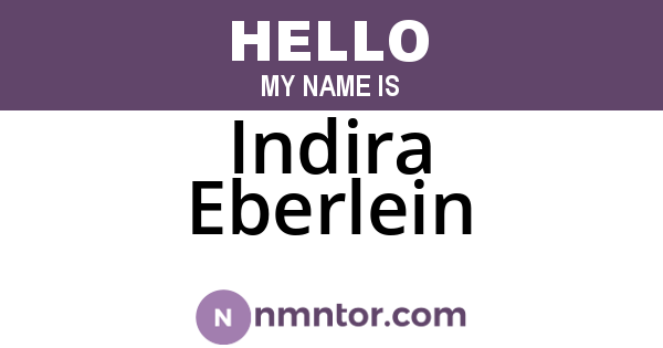 Indira Eberlein