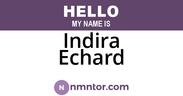 Indira Echard