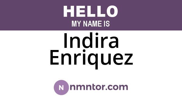 Indira Enriquez