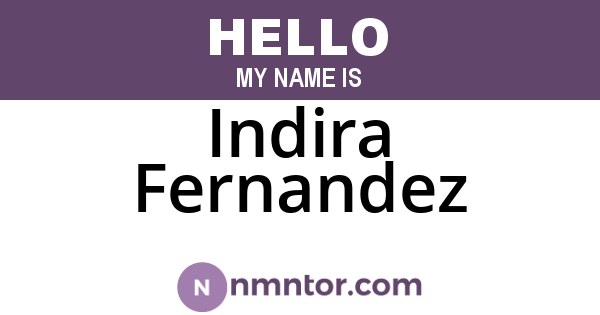 Indira Fernandez