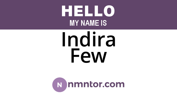 Indira Few