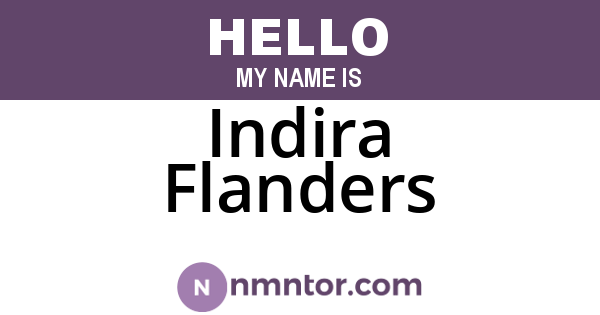 Indira Flanders