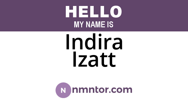 Indira Izatt
