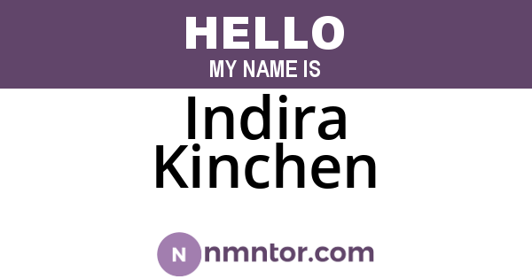 Indira Kinchen