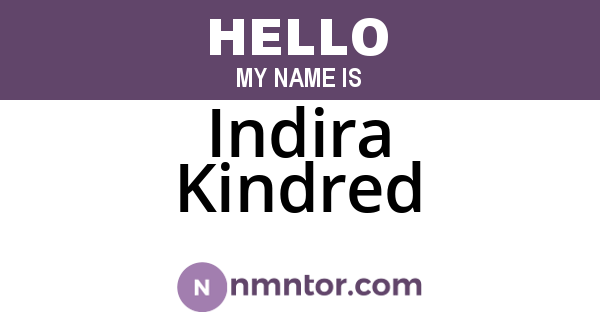 Indira Kindred