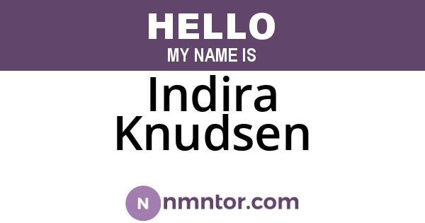 Indira Knudsen
