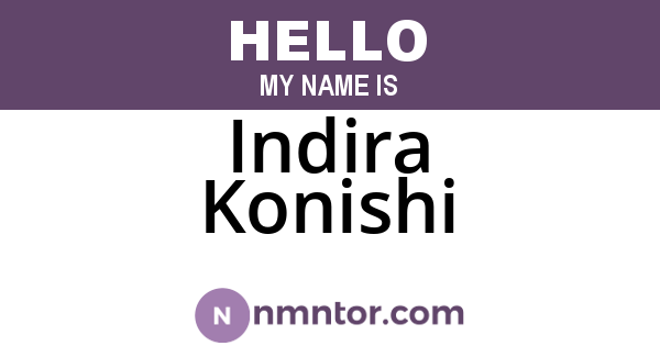 Indira Konishi