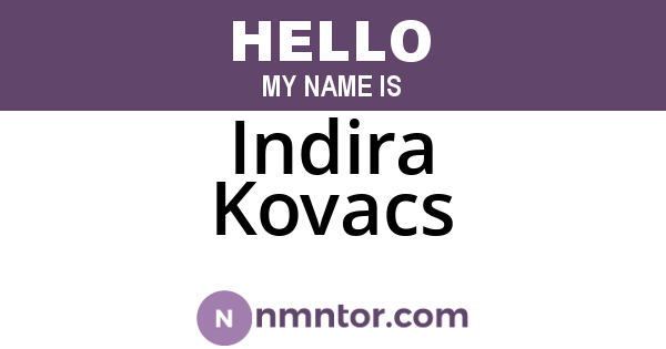 Indira Kovacs