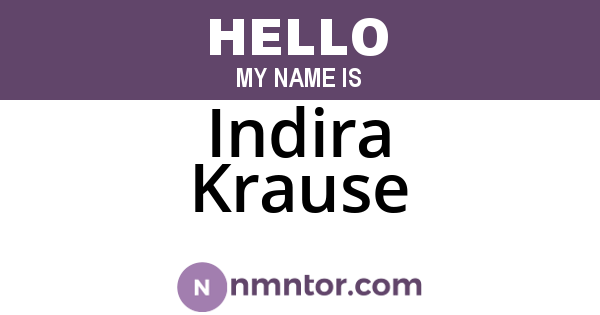 Indira Krause