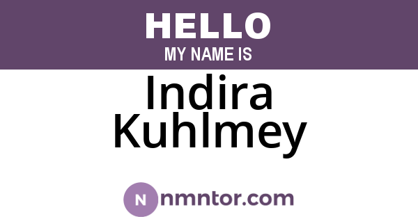 Indira Kuhlmey