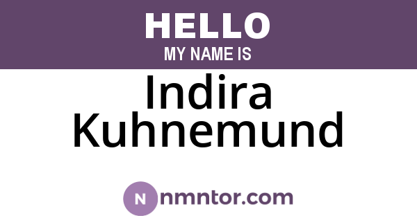 Indira Kuhnemund