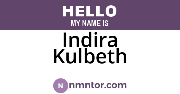 Indira Kulbeth