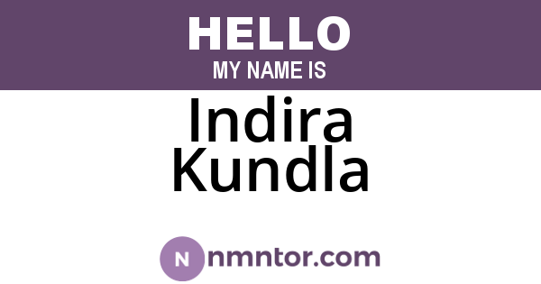 Indira Kundla