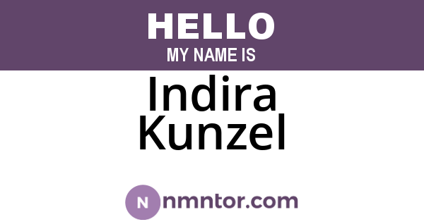 Indira Kunzel