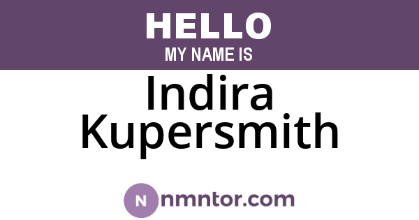 Indira Kupersmith