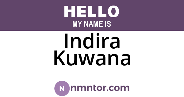 Indira Kuwana