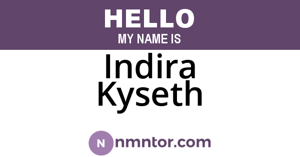 Indira Kyseth