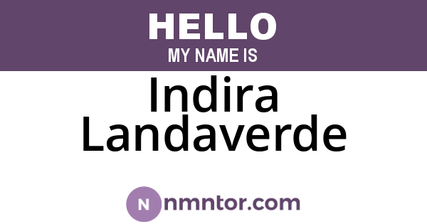 Indira Landaverde