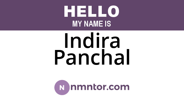 Indira Panchal