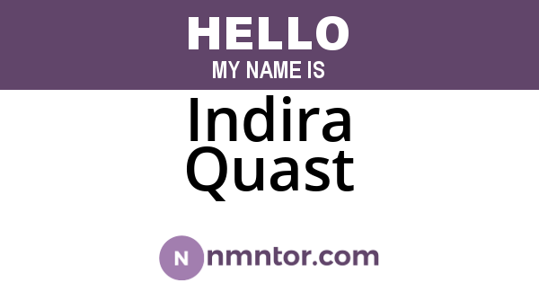 Indira Quast